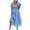 DT-Blue, variant on DailyTrove Women's Eyelet A-Line Dress-Short Flutter Sleeve-Crew Neck-Cotton-for Garden Party/Summer Outing-Feminine Detail