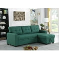 Sectional Sofa Couch, 4in1 Sleeper Sofa Bed with Reversible Storage