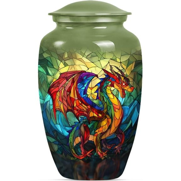 Dragon Urn - Cremation Urn for Adults - Urns for Human Ashes Adult Man - Small Urns for Human Ashes Keepsake - Urn for Ashes - urns for Woman Human Ashes (Size - 10inch)