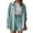 Mint Green, variant on Linen Sets for Women 2 Piece Summer Long Sleeve Button Down Shirts High Waisted Shorts Set Oversized Tracksuit Khaki, Size L