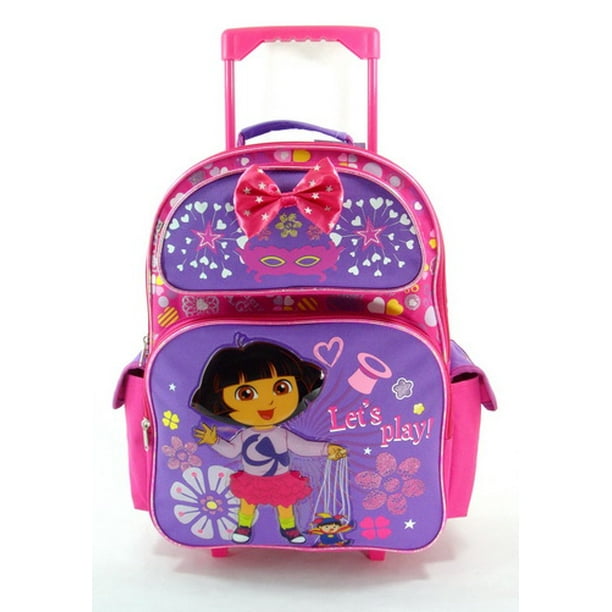 Dora the Explorer Large Rolling Backpack Dora the Explorer Let's