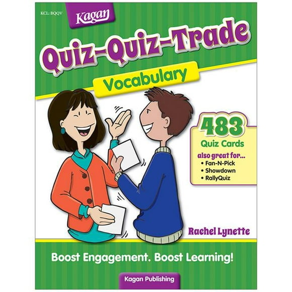 Kagan Publishing KA-BQQV Quiz-Quiz-Trade Vocabulaire - Grade 2-6