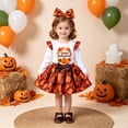 thumbnail image 2 of Wonitaaizi Baby Girl Thanksgiving Outfit Long Sleeve Letter Print Romper Mini Skirt Headband 3Pcs Clothes Set (18-24 Months,Rose Gold), 2 of 7