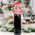 thumbnail image 5 of Muñeca de champán navideña | Tapón de botella de champán con decoración navideña | Bolsa de regalo de vino reutilizable | Ambiente Festivo Decoración Grand Cadea, 5 of 5