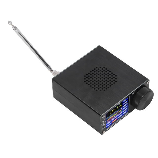 Receptor de radio Bling Bling de banda completa FM AM MW SW SSB DSP con pantalla táctil de 2,4 pulgadas Interfaz tipo C