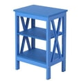 thumbnail image 6 of VECELO Nightstand End Table with 3-tier Storage Shelf for Living Room/Bedroom/Office, Dark Blue, 6 of 9