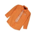 thumbnail image 2 of Kids World Boys' Dress Shirt & Tie (Patterns May Vary) - blorange, 7 (Little Boys), 2 of 4