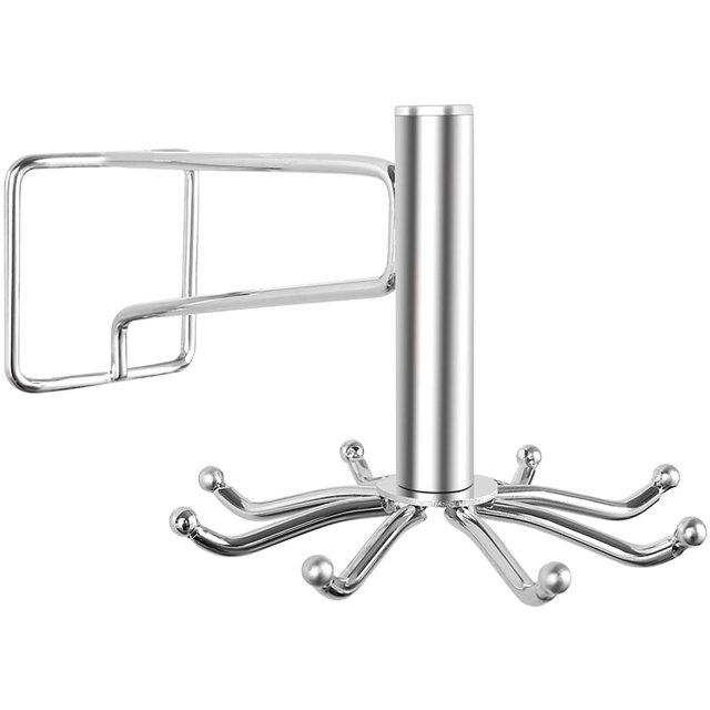 Estante Giratorio Sin Perforaciones Armario De Cocina Estante Cuchara Pala Gancho Para Colgar Organizador Utensilios De Cocina De Acero Inoxidable Estante De Almacenamiento Armario Colgador De Ropa Scienceny HA019794-00