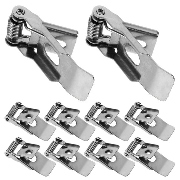 10 Pcs Recessed Lamp Clips Spring Clip for Panel Lamp Downlight Buckle Silver 5.10X2.20X1.40CM