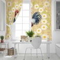 thumbnail image 5 of Spring Floral Rooster Blackout Curtains for Bedroom, Farmhouse Flowers Elegant Botanical Thermal Insulated Kitchen Drapes with Grommets, Light Blocking Window Treatment, 2 Panels 42" x 54", 5 of 7