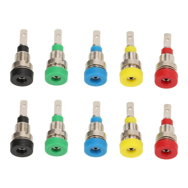 Prise Banana, 2mm 10A Maximum Laiton Stable PA Shell Coffre-Fort Panneau Fixation Post pour l'Électronique