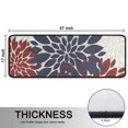 thumbnail image 5 of Kitchen Rugs Sets Of 2,Red and Blue Pioneer Flower Pattern Anti Fatigue Kitchen Mat Rugs Non Slip Washable,Decorative Kitchen Floor Mats for Kitchen,Sink,Laundry,17"x47"+17"x47", 5 of 5