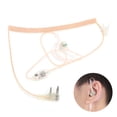 thumbnail image 4 of Intercom Earphone, Transparent Tube  Talkie Earpiece Distortion Free ABS  For  For  Black,Beige, 4 of 8