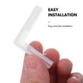 thumbnail image 4 of HONMEET 100Pcs L Shape Cable Organizer Covers White Rubber Wire Hiders for Office Workshop Floor Cord Management, 4 of 7