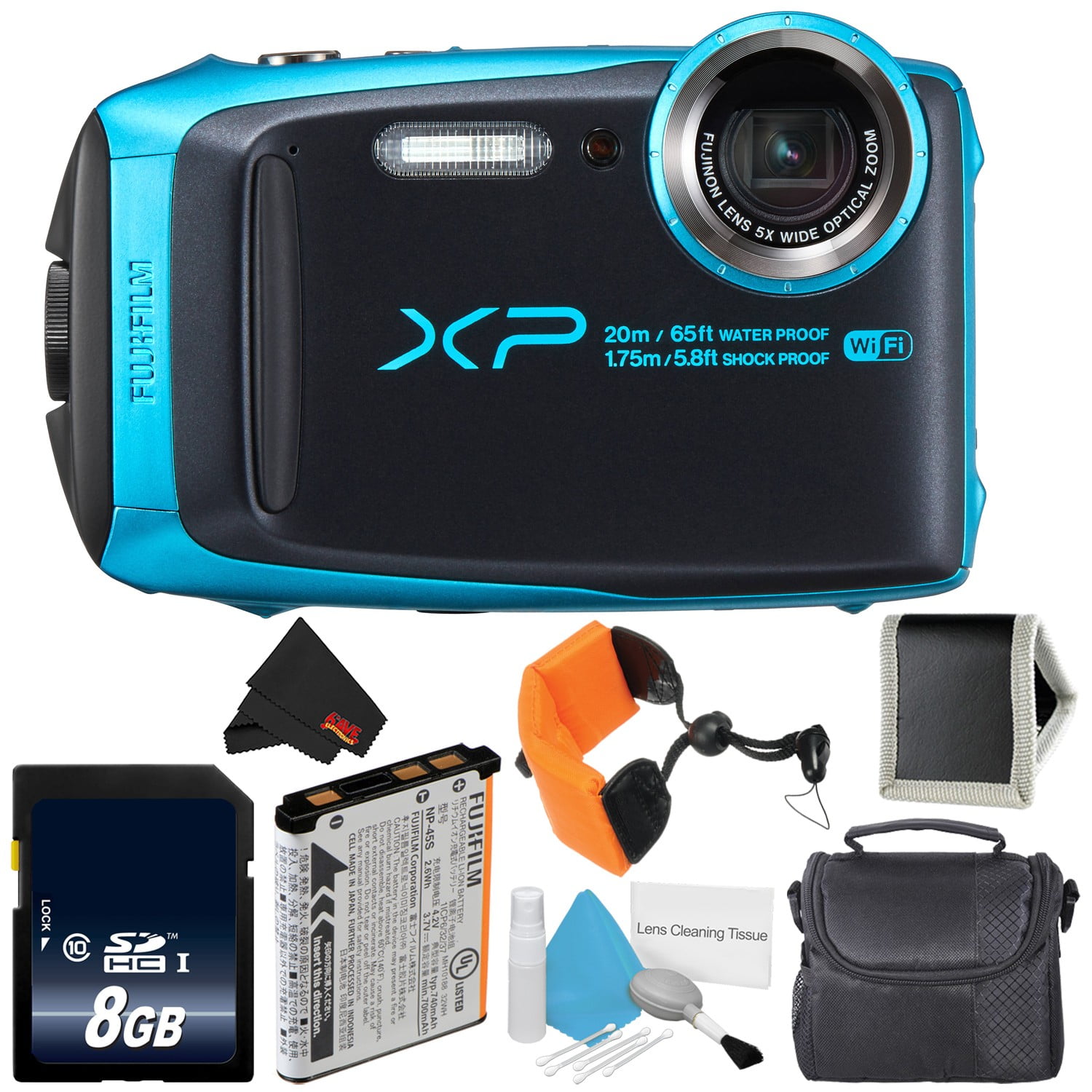 Fujifilm FinePix XP120 Waterproof Point & Shoot Digital Camera (Sky