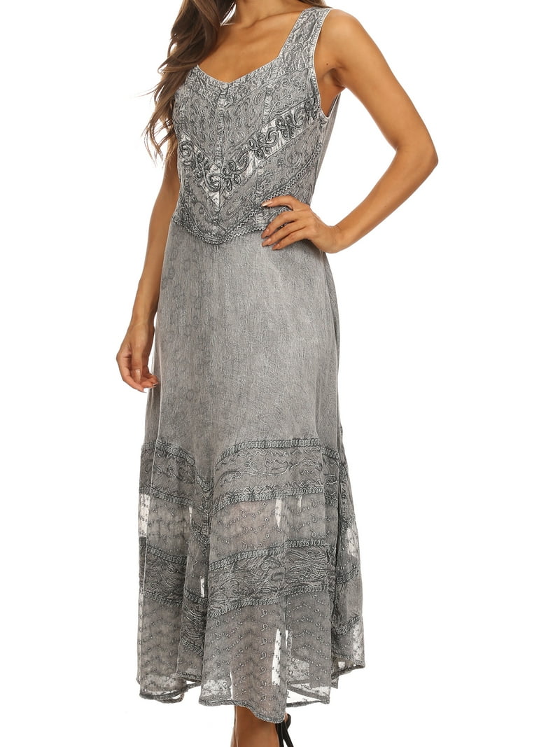 sachin and babi light blue dress Double-Strap Dusty Blue Velvet Long Bridesmaid Dress – FancyVestido main image 1