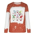 thumbnail image 3 of TYLBkk Christmas Shirt Cute Sweatshirts Long Sleeve Shirts for Women Crewneck for Teen Girls Tie Dyed Tops Gnomes Women Casual Loose Print Tops Tops/Shirt Women D Tops Pullover, 3 of 5