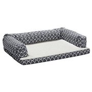 Midwest Quiet Time Defender Orthopedic Dog Sofa, 33.75" L X 53.5" W X 11" H, Teflon Gray