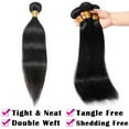 thumbnail image 5 of SEGO Brazilian Deep Wave Curly Human Hair 4 Bundles Straight Loose Wave 100% Unprocessed Virgin Hair Kinky Curly Hair Extensions Natural Black, 5 of 8