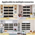 thumbnail image 5 of Black White Striped Kitchen Curtains Window Panels, Farmhouse Vintage Shabby Chic Wood Grain Insulated Window Treatment Curtain, Grommet Curtains for Bedroom/Living Room/Bathroom, 2 Piece 52"Wx63"L, 5 of 8