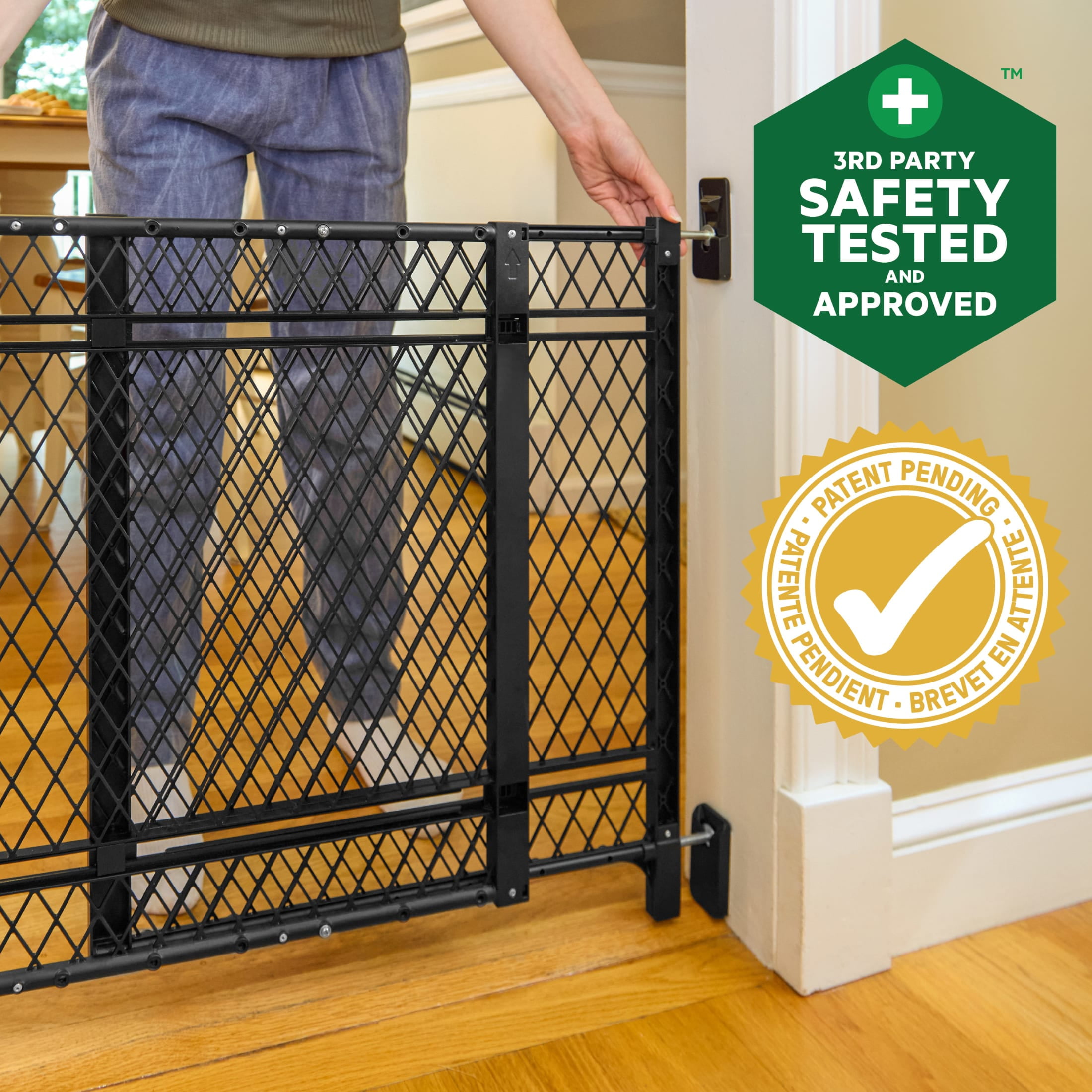 Ingenuity Doorway 42W Series Baby and Dog Gate, 2-PK, Fits 23-42" openings; 24” tall