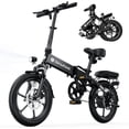 thumbnail image 1 of isinwheel U3 16” Folding Electric Bicycle for Adults, Front Fork Suspension, 30 km/h up to 72 km, Electric Bicycle for Adults and Teenagers for Rides and Commuting, 1 of 6
