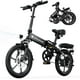 thumbnail image 1 of isinwheel U3 16” Folding Electric Bicycle for Adults, Front Fork Suspension, 30 km/h up to 72 km, Electric Bicycle for Adults and Teenagers for Rides and Commuting, 1 of 6