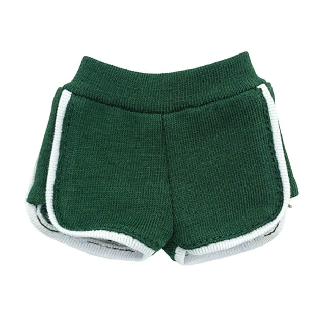 Colección de accesorios para pantalones cortos de yoga femeninos a escala 1/6 para figuras de acción de 12" Verde oscuro