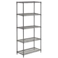 thumbnail image 2 of HUBERT® Shelving Unit with 5 Shelves Flint Wire - 30" L x 14" W x 60" H, 2 of 3