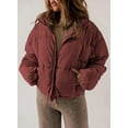 thumbnail image 2 of CAILDANL Womens Winter Quilted Jackets Long Sleeve Full Zip Puffer Jacket Coats with Pockets, 2 of 2