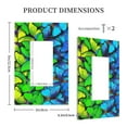 thumbnail image 5 of Kll Multicolored Butterflies Wall Plate,Gloss Finish,Standard Size 1 - 5" X 3", Polycarbonate Thermoplastic,Electric Receptacle Plug Covers, 5 of 8