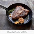 thumbnail image 6 of Pre-Seasoned Carbon Steel 12" Frying Pan Skillet, 6 of 9
