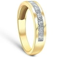 thumbnail image 2 of Pompeii 1ct Princess Cut Diamond Wedding Mens 14k Gold Ring (H/I,SI2), 2 of 4