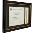 thumbnail image 2 of Excello Global Products 8.5" x 11" with Double Mat Graducation Diploma Certificate with Tassel Holder (Black/Gold) - EGP-HD-0384, 2 of 7