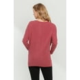 thumbnail image 3 of Rib Knit Boat Neck Dropped Shoulder Maternity Top, 3 of 3