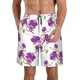 thumbnail image 1 of Balery Orchids Flowers Traje de Baño Estilo Hawaiano para Hombre, Shorts de Secado Rápido con Bolsillos-X-Large, 1 of 6