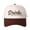 Brown, variant on Drinks Well with Cowboys Embroidered Patchwork Trucker Cap | Adjustable Unisex Snapback, Saloon Essential