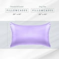 thumbnail image 3 of Elegant Comfort 6-PACK Cooling Viscose Satin Pillowcase Set with Hidden Zipper closure, Silky Smooth for Best Hair and Skin Care-Beautiful Gift Box-6-Piece Satin Pillowcase Set, Standard/Queen, Lilac, 3 of 8
