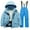 Blue, variant on Boys and Girls Children's Ski Suits Girls Outdoor Thick Windproof Boys Baby Big Children Ski Clothes Waterproof Jumpsuits Winter Warm Snowboard Coat Outdoor Jackets(8,Purple)