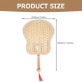 thumbnail image 2 of unbranded De Mano Tejido En Paja Beige Para Refrescar En Reuniones Y Celebraciones, 2 of 8