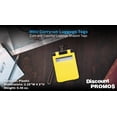 thumbnail image 4 of 10 Mini Carry-on Luggage Tags Pack - Flip open cover, ID Sticker - Yellow, 4 of 5