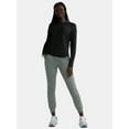 thumbnail image 2 of Athletic Works Women's and Women's Plus ButterCore Ruched Performance Tee with Long Sleeves, Sizes XS-4X, 2 of 5