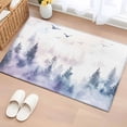 thumbnail image 2 of Forest Mountain Bathroom Mat 2x3 FT, Non Slip Small Kitchen Mat, Nature Tree Scenery Sky Birds Washable Soft Backed Front Door Throw Rug Non-Shedding Indoor Outdoor Doormat for Entryway Sink, 2 of 9
