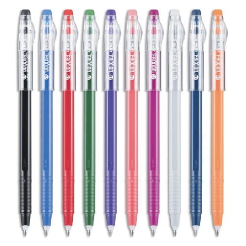 New Pilot FriXion ColorSticks Erasable Stick Gel Pen, 0.7mm, Assorted Ink/Barrel, 10/Pack,Each