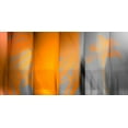 thumbnail image 2 of PI Studio 32x18 White Modern Wood Framed Museum Art Print Titled - Orange Shades, 2 of 4