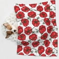 thumbnail image 6 of Naloa Hand Drawn Tomatoes Dog Blanket, 3 Sizes Cat Blanket for Indoor Cats Large Medium Small Dog Gifts-Large, 6 of 8