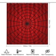 thumbnail image 2 of Red Spider Web Black Cartoon Shower Curtain Waterproof Bathroom Curtain Set 4pcs with Hooks Home Decor Bathroom Curtains, 2 of 6