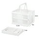 thumbnail image 3 of Contenedores de almacenamiento plegables con pestillos, caja organizadora de almacenamiento con asa, contenedores de almacenamiento de plástico plegables apilables, almacenamiento visible, para, 3 of 7