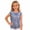 Blue, variant on LPKRT Girls Glitter Sleeveless Tank Top Classic Fit Crewneck Metallic Dance Shirt Trendy Comfortable Party T-Shirt White 160