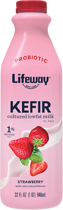 Lifeway Kefir Strawberry Lowfat Milk Probiotic Drink, 32 fl oz ...